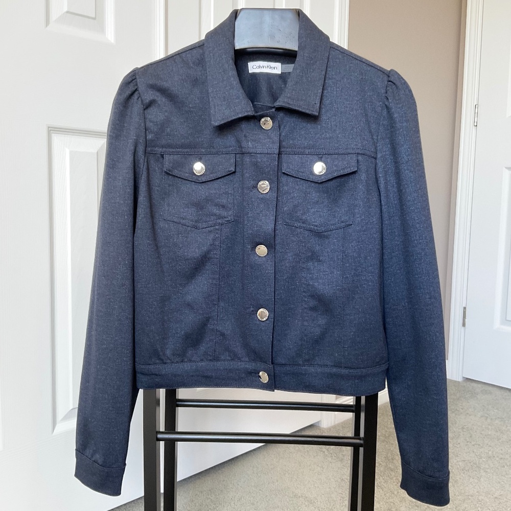 Calvin Klein Navy Jacket Size Medium NWOT